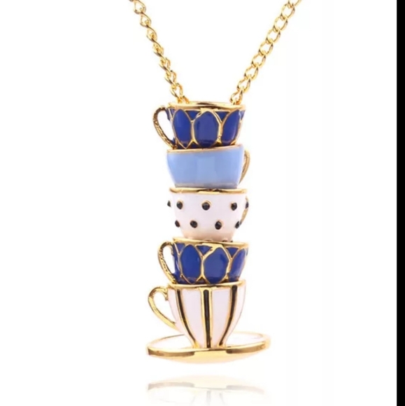 ***LAST ONE***Stack of Tea Cup Necklace - Picture 4 of 5